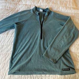 Melanzana Microgrid Zip Top, half zip, women’s